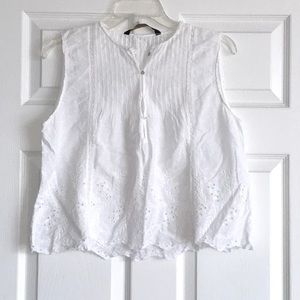 White lace Zara top